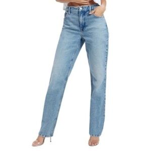NWOT Good American Denim Good Icon High Rise Straight Jeans GI828T Size 6/28